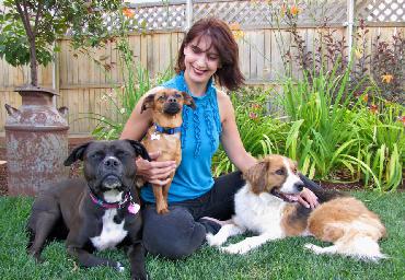 Julie with Dogs